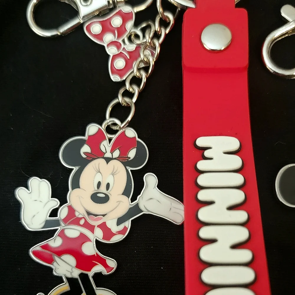 NWT!  Disney Mickey & Minnie keychain set of 2 Bag Charms